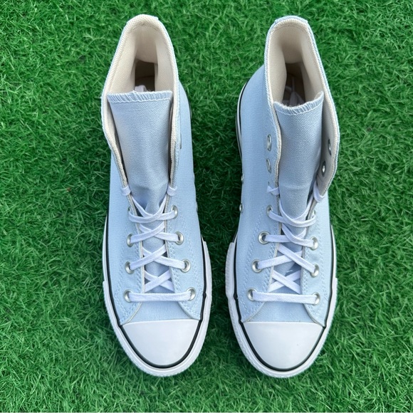 Converse Chuck Taylor All Star Lift Platform Hi Blue Supermoon / Natural Ivory - Picture 6 of 13